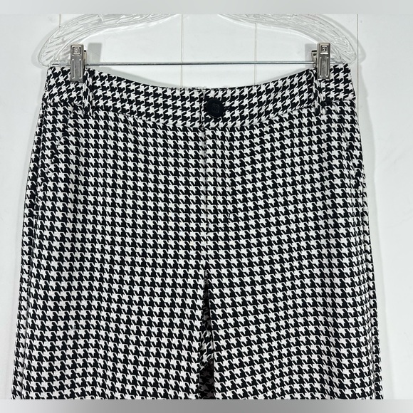 Cabi Style# 3921L Size 10 Black White Houndstooth Trouser Career Pants - Picture 2 of 13